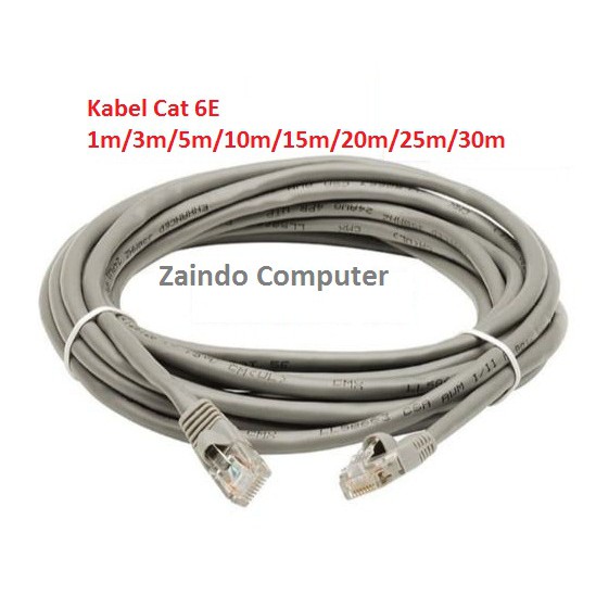 KABEL LAN CAT 6E, KABEL LAN 15M CAT6E UTP CABLE LAN 15 M CAT 6E RJ 45 TERPASANG