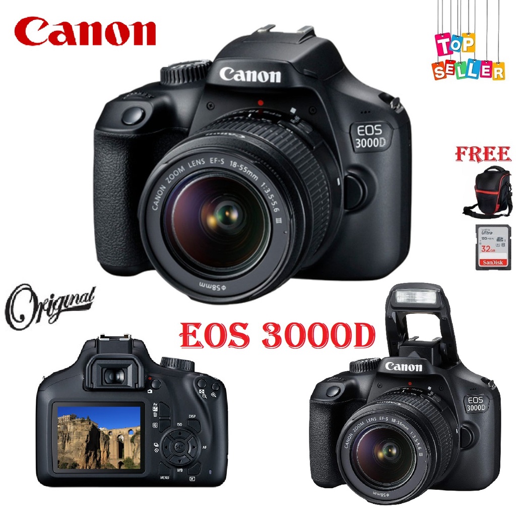CANON EOS 3000D KIT 18-55 IS STM/3000D KIT /KAMERA CANON EOS 3000D