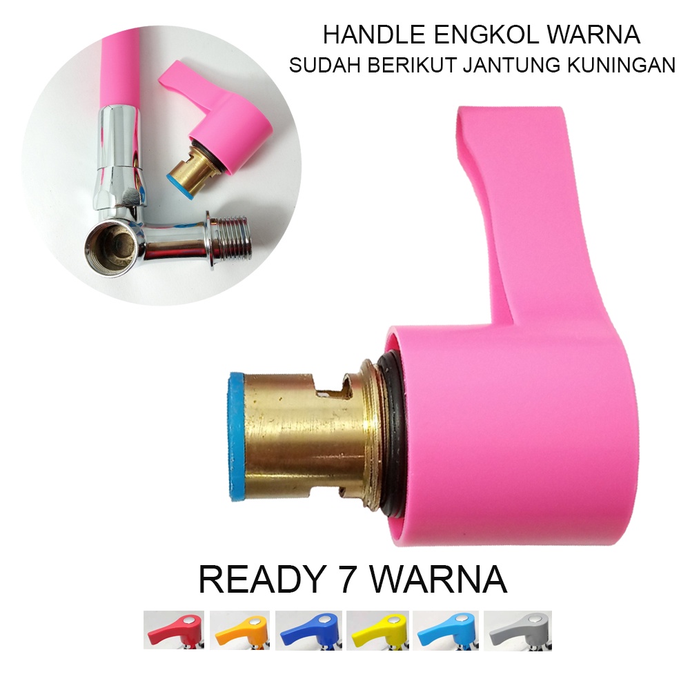 Handle Kran Air + Jantung Kran Kuningan / Handle Kran Tembok / Handle Kran Cuci Piring / Handle Kran Wastafel / Handle Kran Cabang