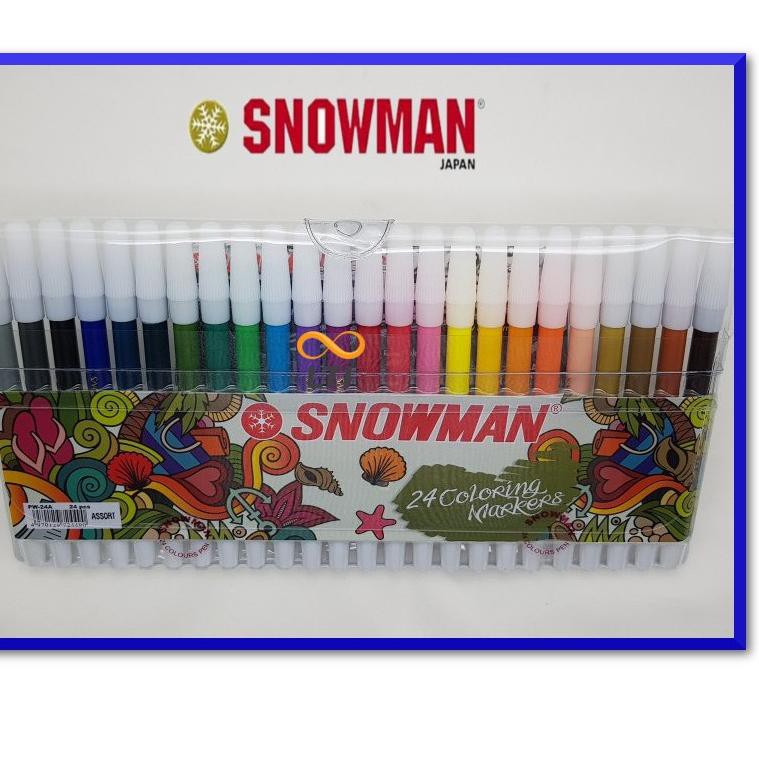 

*Promo* ⇏ Spidol Warna Snowman Marker/ Spidol PW-24A TERMURAH ず Termurah!!