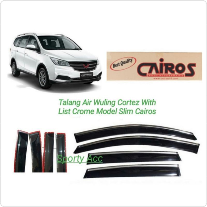 Talang Air Wuling Cortez Slim With List Crome Merk Cairos