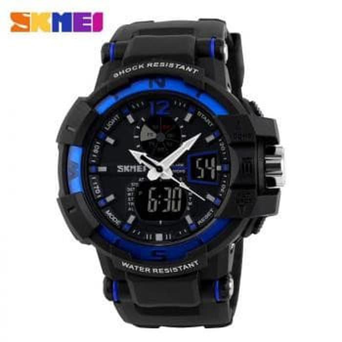 Promo Jam Tangan Pria Original Skmei Sporty Model Tentara - Biru Promo