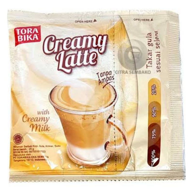 

CREMYLATTE COFFE Gula pisah 1 RC isi 10 set