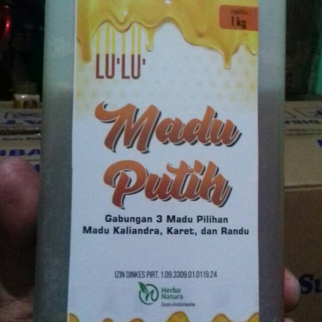 

Madu putih lu'lu 1000gram