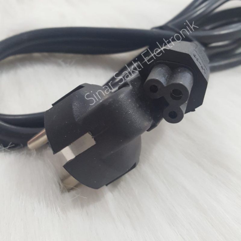 Kabel power listrik adaptor charger notebook laptop lubang 3 / 3 lubang