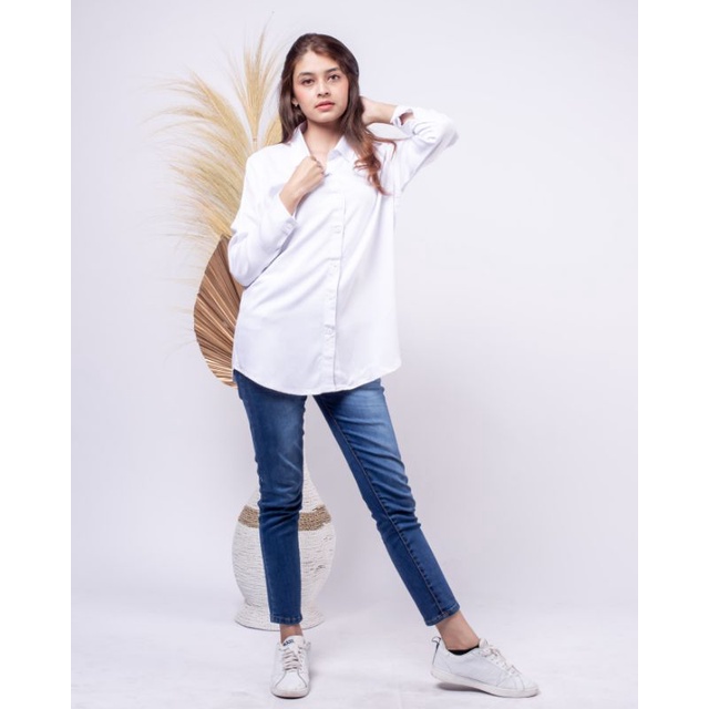 Kemeja | Kemeja Polos | Baju Kemeja Wanita Lengan Panjang | Kemeja Premium Wanita |Kemeja Wanita cod