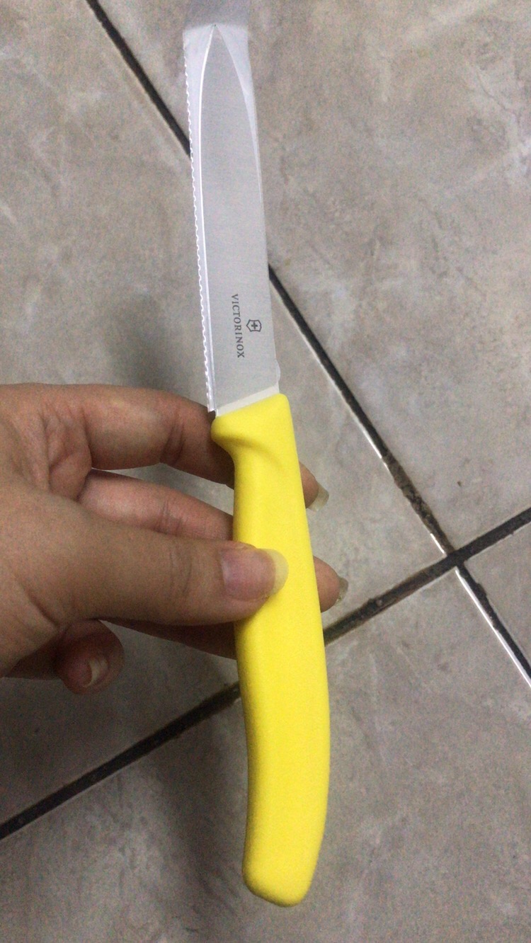 Pisau Dapur 10cm Victorinox Gagang Lengkung Diujung Gagangnya