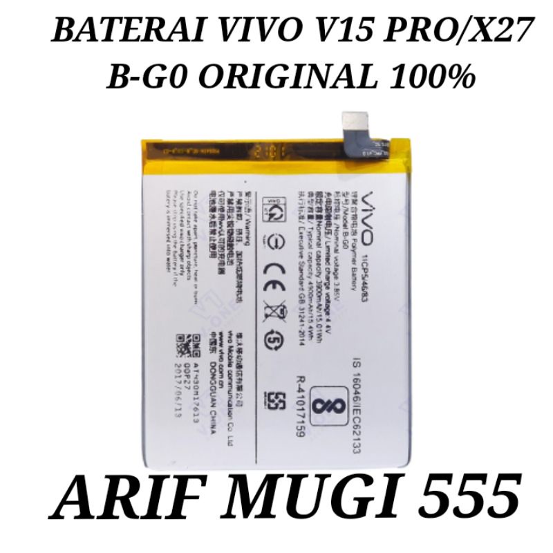 Baterai Batre Battery Batu Batray Vivo V15 Pro/X27 B-GO Original