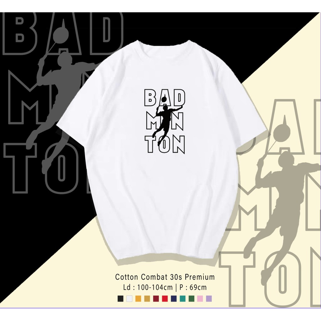 BADMINTOON SMASH ADDICT COMBED 30S PREMIUM DESIGN / TERMURAH