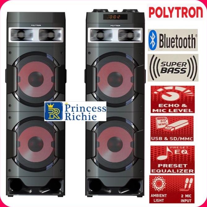 Polytron Speaker Aktif Pas 10D22 Bluetoot Karaoke Super Bass Sheilymi