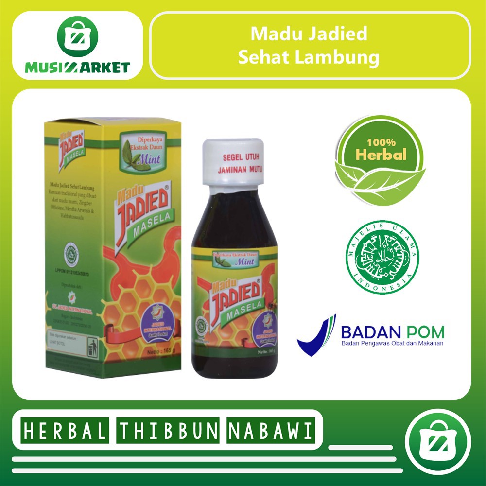 

MM MADU JADIED SEHAT LAMBUNG 165 GRAM HERBAL ASAM LAMBUNG TERAMPUH