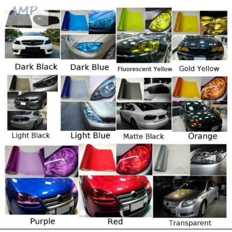 stiker lampu hybrid mobil motor 1 roll skotlet