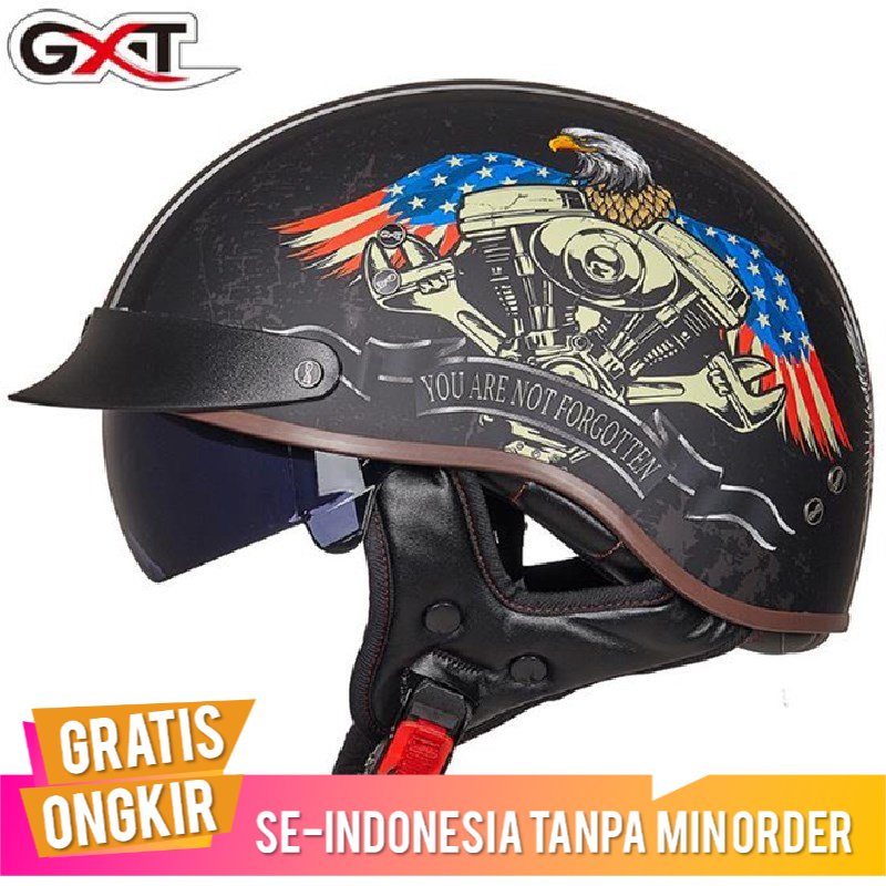 Klasik Helm Klasik Harley Helm Retro Dot Bersertifikat Helm Sepeda Motor  Penjualan Langsung