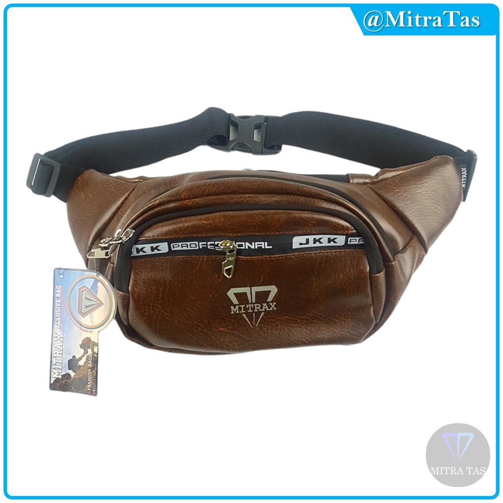 Waist Bag Mitrax Bentley Bahan Kulit Sintetis Lembut! Tas Pinggang / Waistbag Cocok untuk Pria dan Wanita!