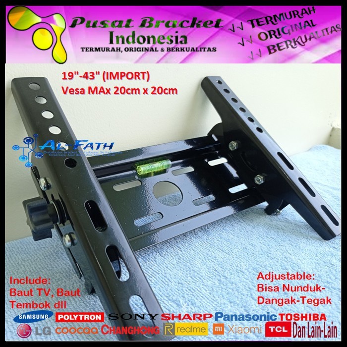 Bracket TV COOCAA 19 s/d 43 inch IMPORT QUALITY Garansi 100% cocok