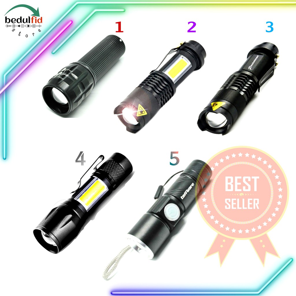 TaffLED SENTER LED MINI SUPER TERANG WATERPROOF