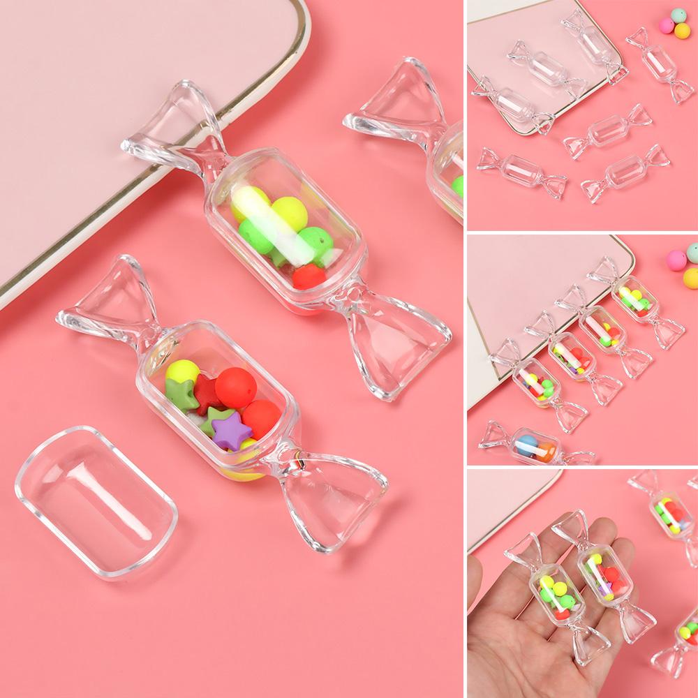 Ly 1/2 /5 /10 Pcs Candy Box Acrylic Kotak Penyimpanan Organizer Transparan