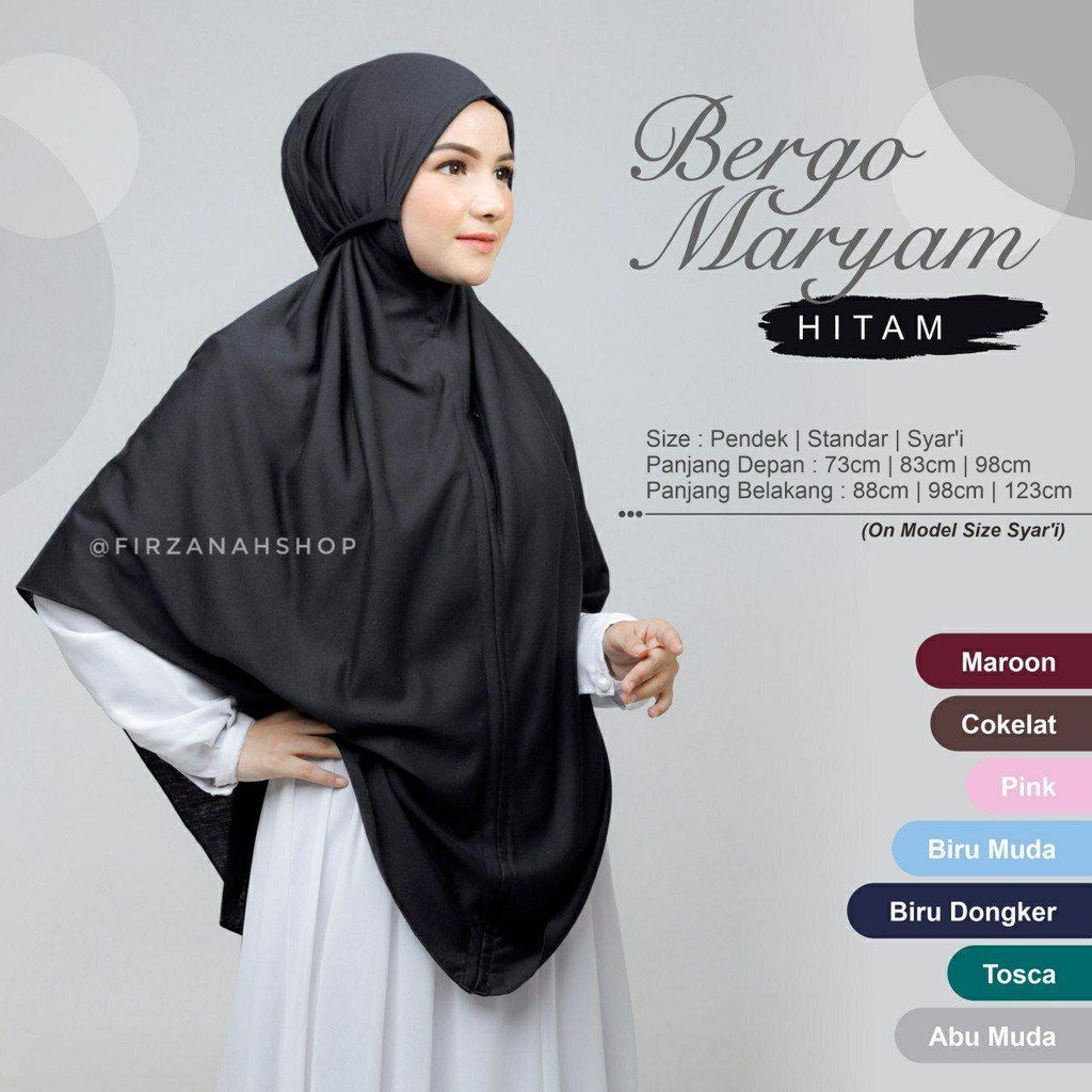 Non Pet Tali Bahan Katun Kaos Tc Ukuran Super Jumbo XXL Hijab Jilbab Maryam Kaos