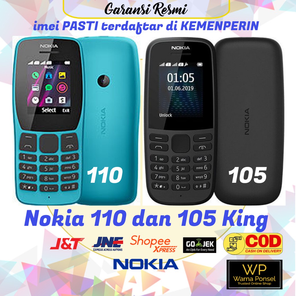 Nokia 105 Dan 110 Dual Sim Garansi Resmi 1 Tahun Jamin Ori Shopee Indonesia