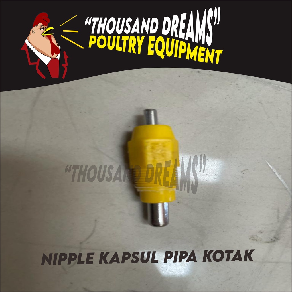nipple kapsul pipa kotak / nipple ayam