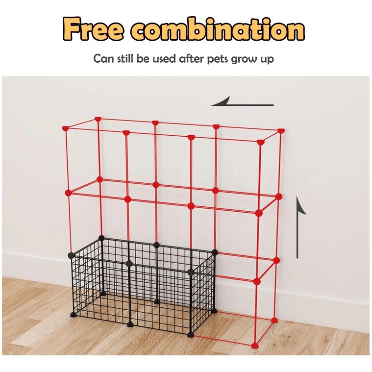 Kandang Pagar DIY isi 10 PCS FREE CONNECTOR - untuk anjing /kucing /kelinci /kura kura /Marmut-2