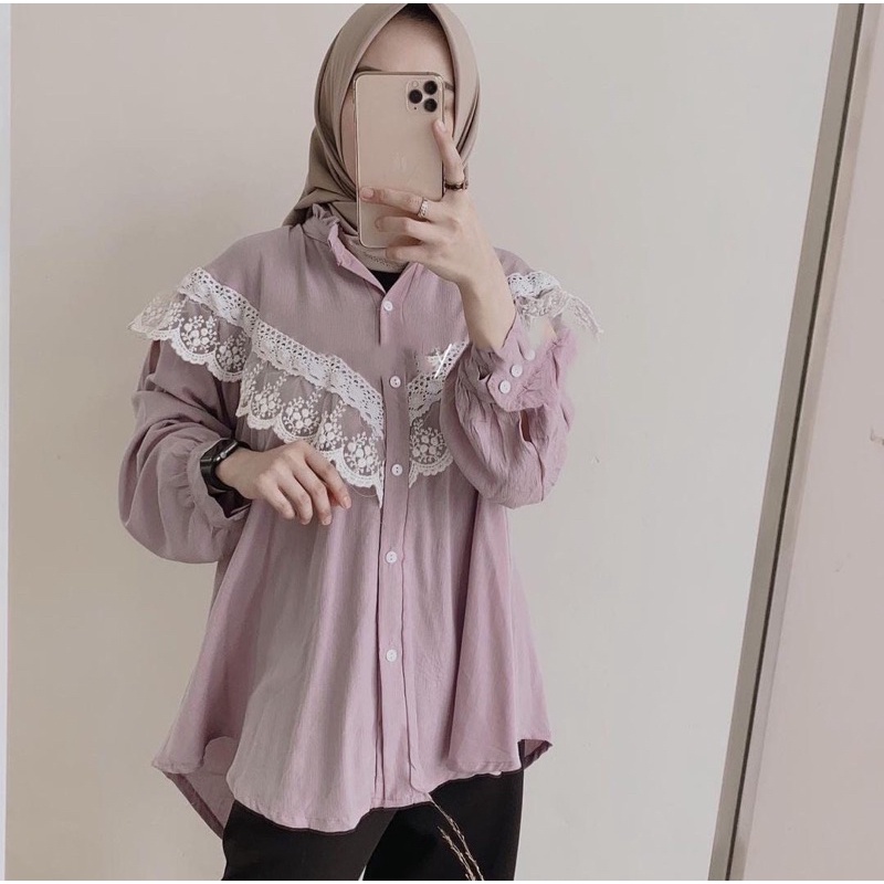 (RPA) BLOUSE GERINA RENDA REMPEL WOLFIS PREMIUM