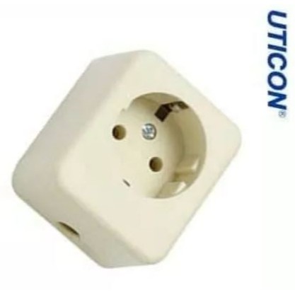 stop kontak 1 lubang uticon /Stop kontak murah