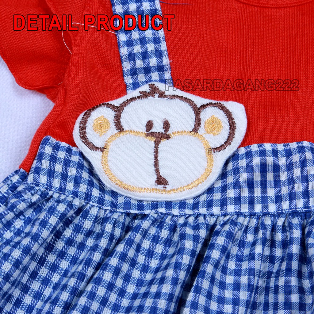 DRESS ANAK PEREMPUAN PLANET KIDS MONKEY