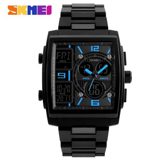 JAM TANGAN SKMEI PRIA ORIGINAL ANTI AIR KOTAK DIGITAL ANALOG KEKINIAN JSM JM JAM TANGAN TNGN PRIA PE