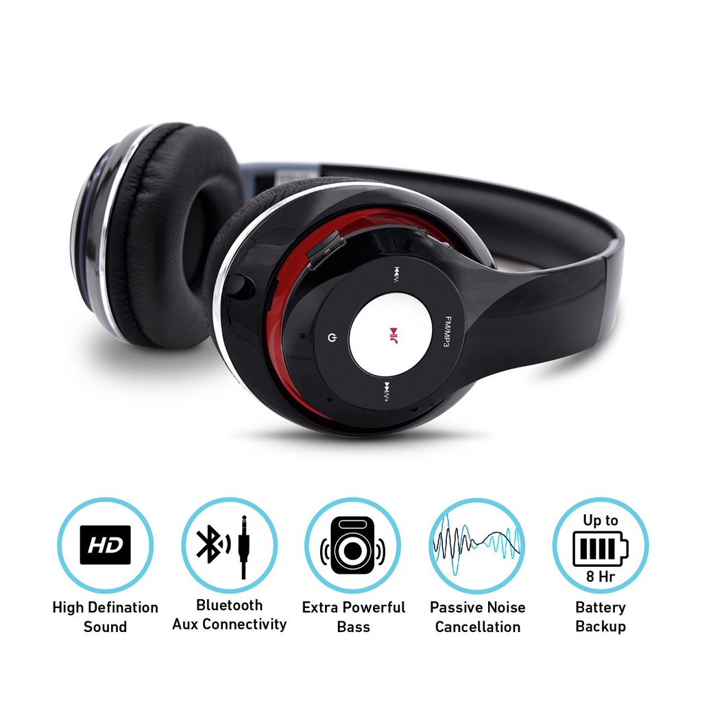 HEADPHONE/HEADSET HD WIRELESS HEADPHONES WITH BUILT-IN HANDS KUALITAS BAGUS