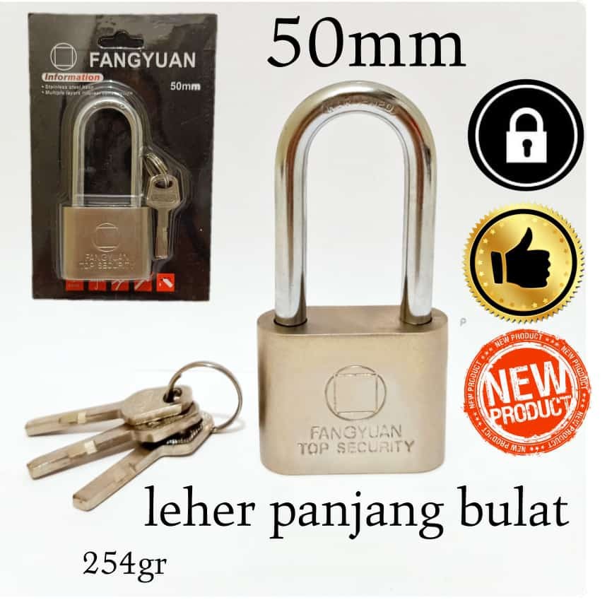 GEMBOK 50MM LEHER PANJANG MURAH