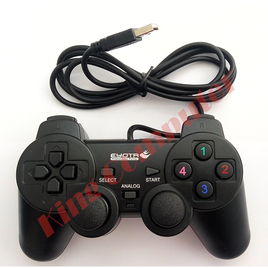 GAMEPAD /JOYSTICK SINGLE USB PC dan LAPTOP (HITAM)