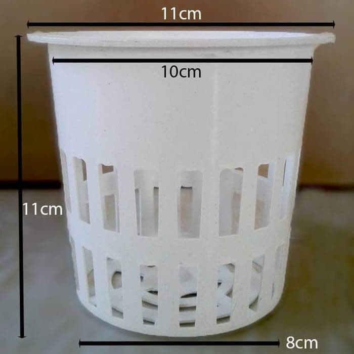 Netpot Putih 10 cm / Netpot Hidropnik hitam 10cm / Netpot Putih 10cm