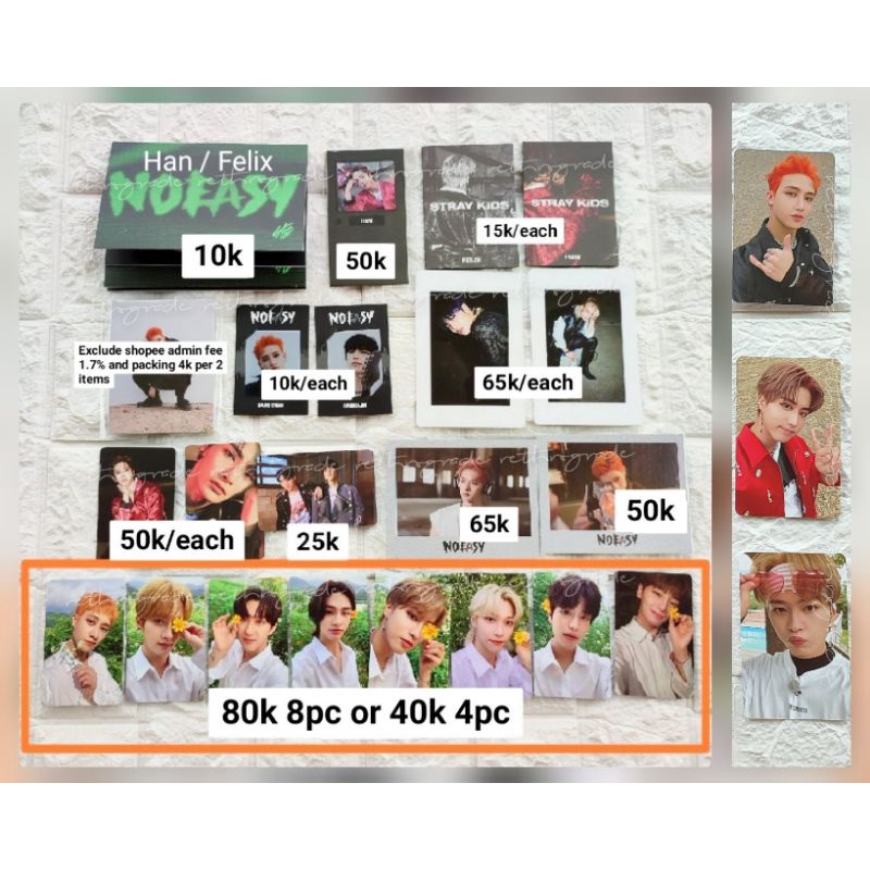 Stray Kids - IN LIFE, NOEASY photocard, pop up card