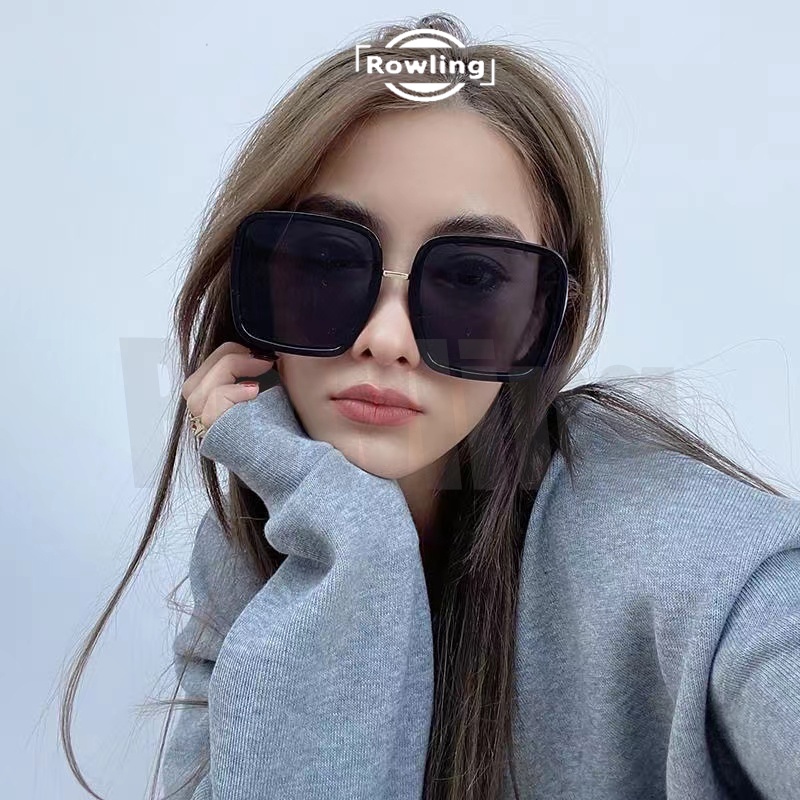 Rowling(ka-187)Kacamata Wanita Hitam  Anti Radiasi UV Fashion Sunglasses Eyewear  Kacamata kotak Fashion Import