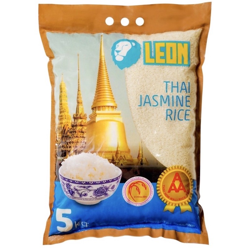 Beras LEON Thai Jasmine - Premium Grade AAA Best Quality 5kg
