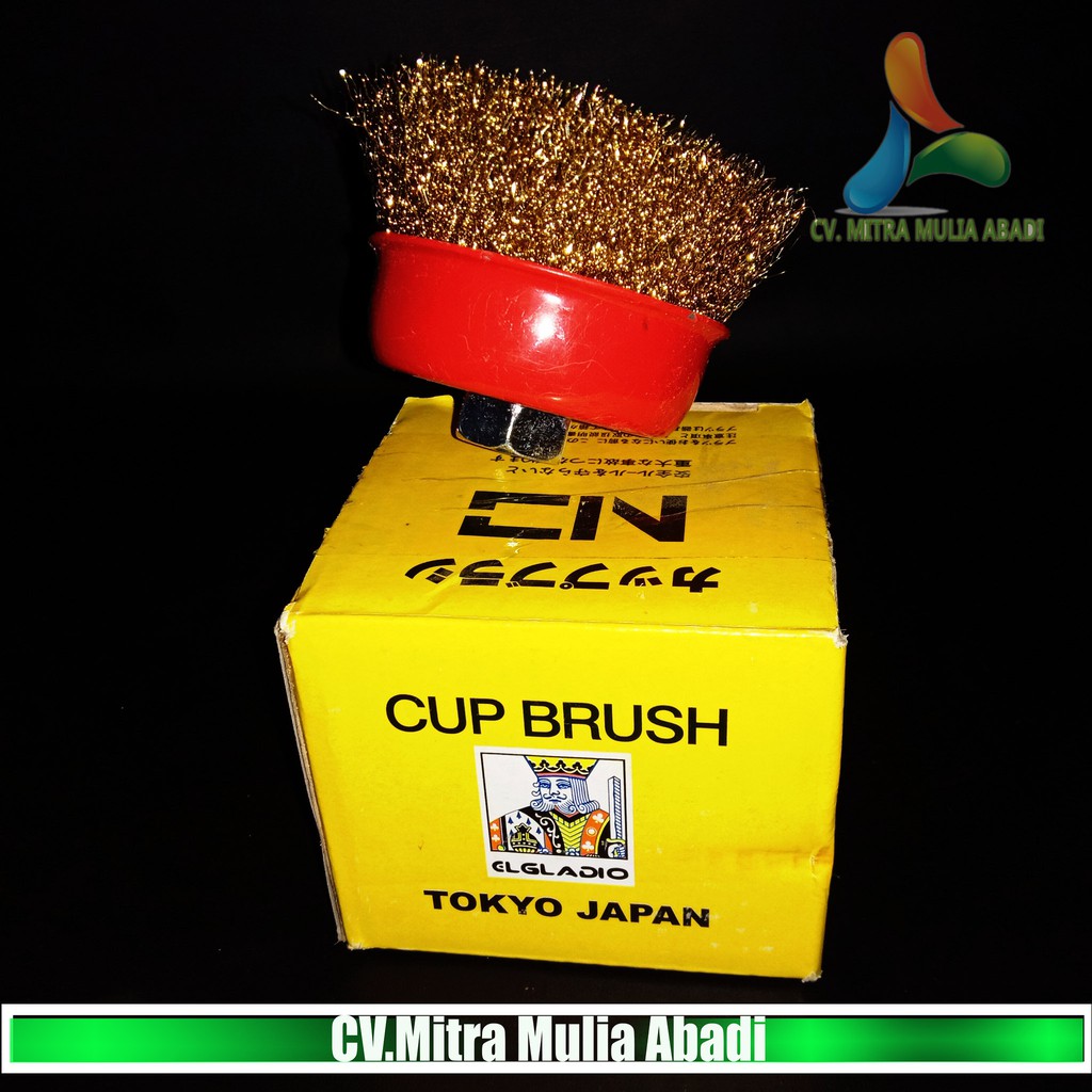 Wire Brush / Sikat kawat Mangkok Kepang 3 Inch / Polishing Wheel Cup