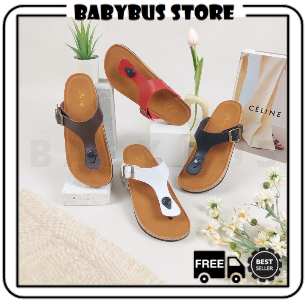 BBS MSP 01 Sandal Jepit Wanita Sandal Gesper Cewek Flat Teplek Japit Perempuan Import