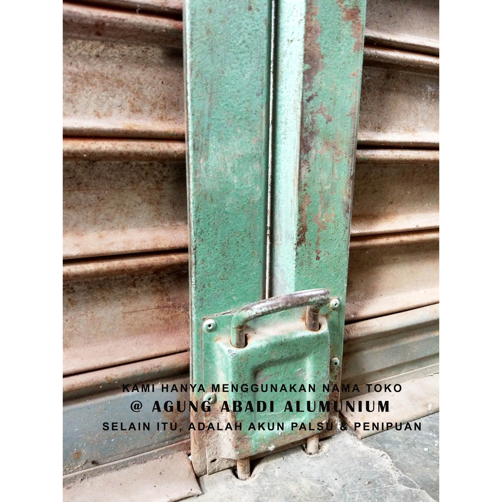 PENGAMAN PINTU TOKO TENSION BOLT ROLLING DOOR KUNCI TIANG TOKO