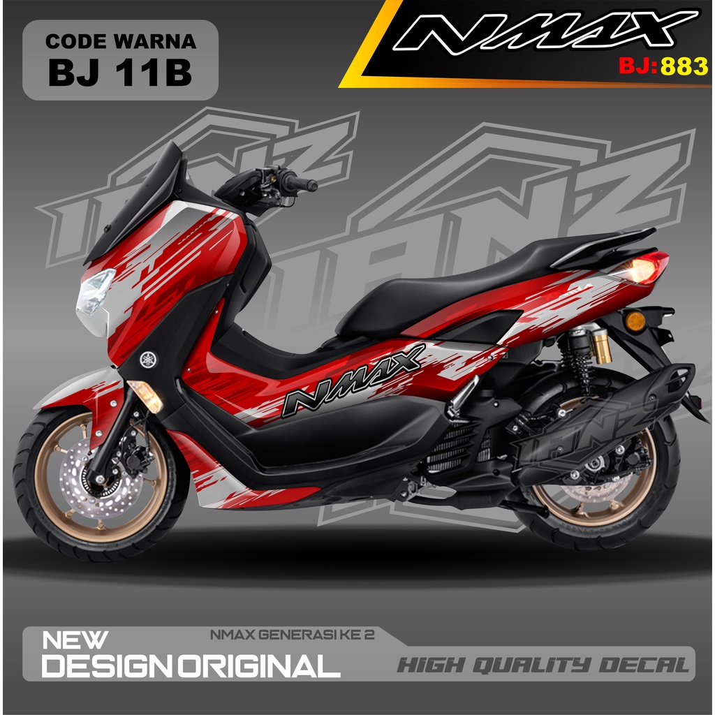 DECAL STICKER NMAX FULL BLOK/ DECAL FULL BODY NMAX / DECAL STIKER FULL BODY NMAX / STIKER DECAL NMAX TERBARU