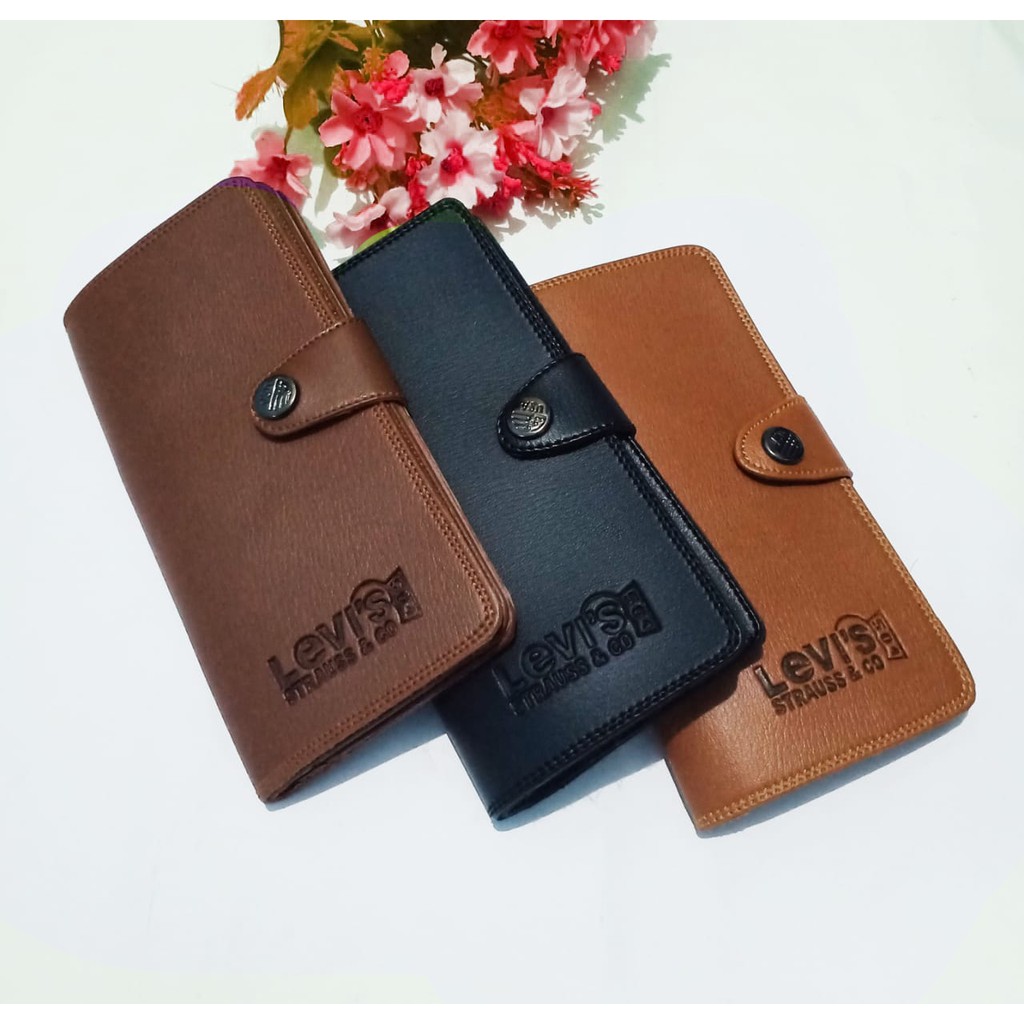 dompet kancing pria keren panjang levi's strauss &amp; co 501 terbaru 2021 kekinian