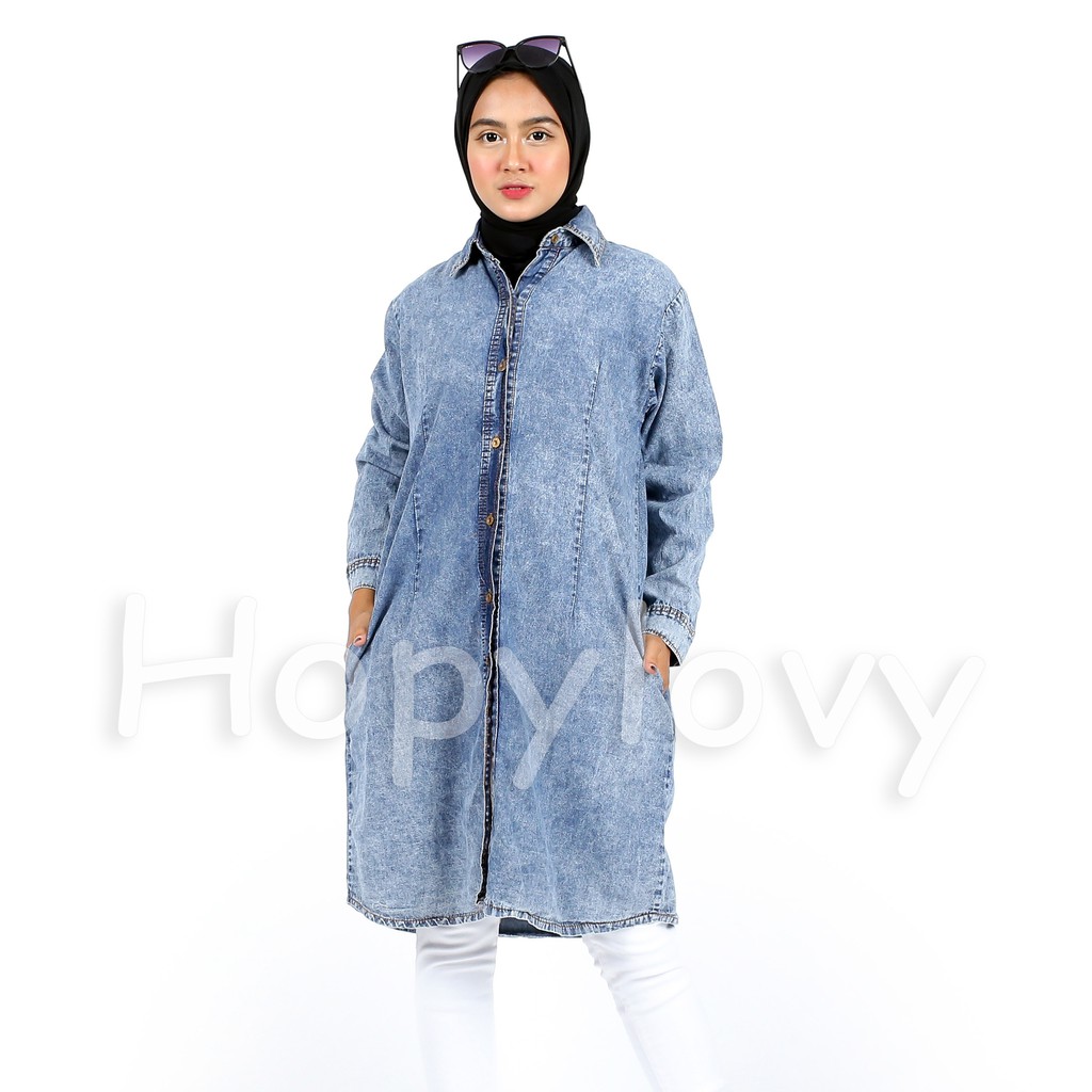 HOPYLOVY - Tunik Lilac Acid Wash