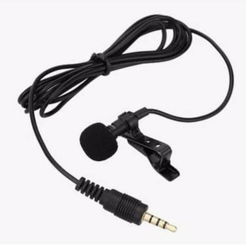 MICROPHONE MIC CLIP ON 3.5MM DELUXE REKAMAN MIKROFON LAVALIER LAPEL RECORDING ASMR PODCAST