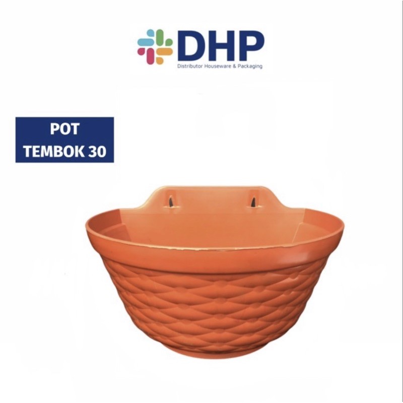 Pot TEMBOK 30 (D=27.5cm ) Tanaman Bunga Hias Dinding Tempel