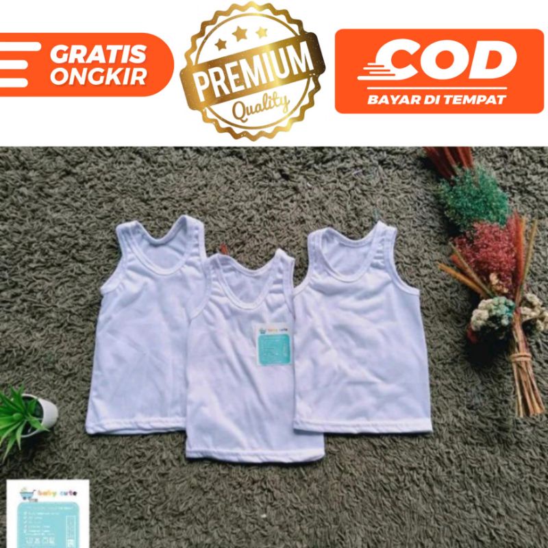 Singlet bayi Kaos Dalam bayi Murah Polos SNI Promo 9.9