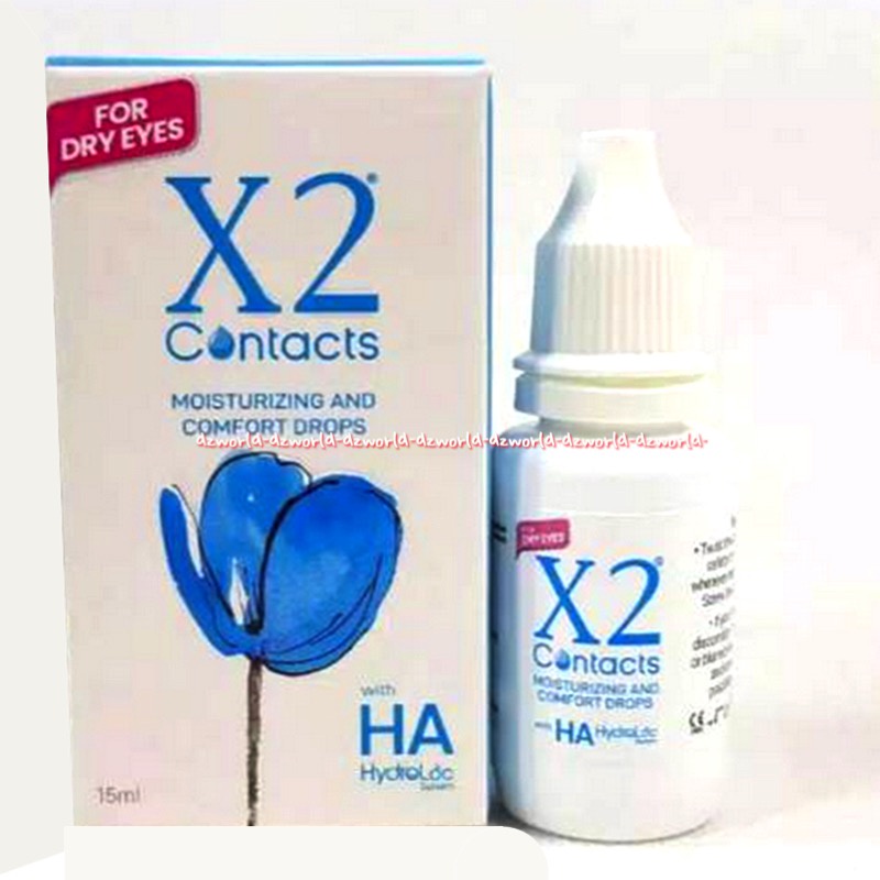 X2 Contact Moisturizing And Comfort Drop For Eyes Tetes Softlense 15ml