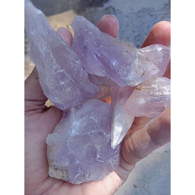 250gram Natural Amethyst / Kecubung Ungu / Bungur / Anggur ( Rough Bahan Batu Permata -bukan bacan )