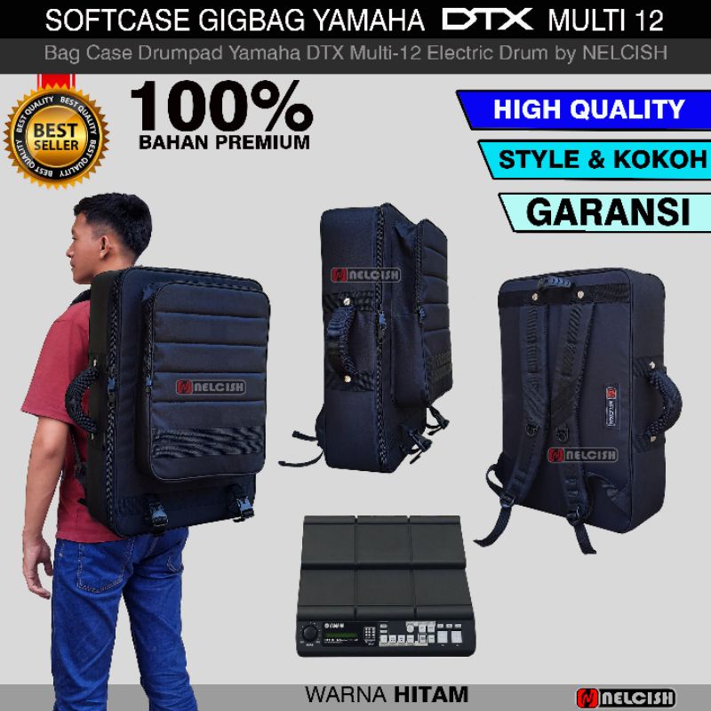 Tas Gigbag Softcase Drumpad Yamaha DTX Multi12 Hitam Bag Case Drum Elektrik Multipad by NELCISH