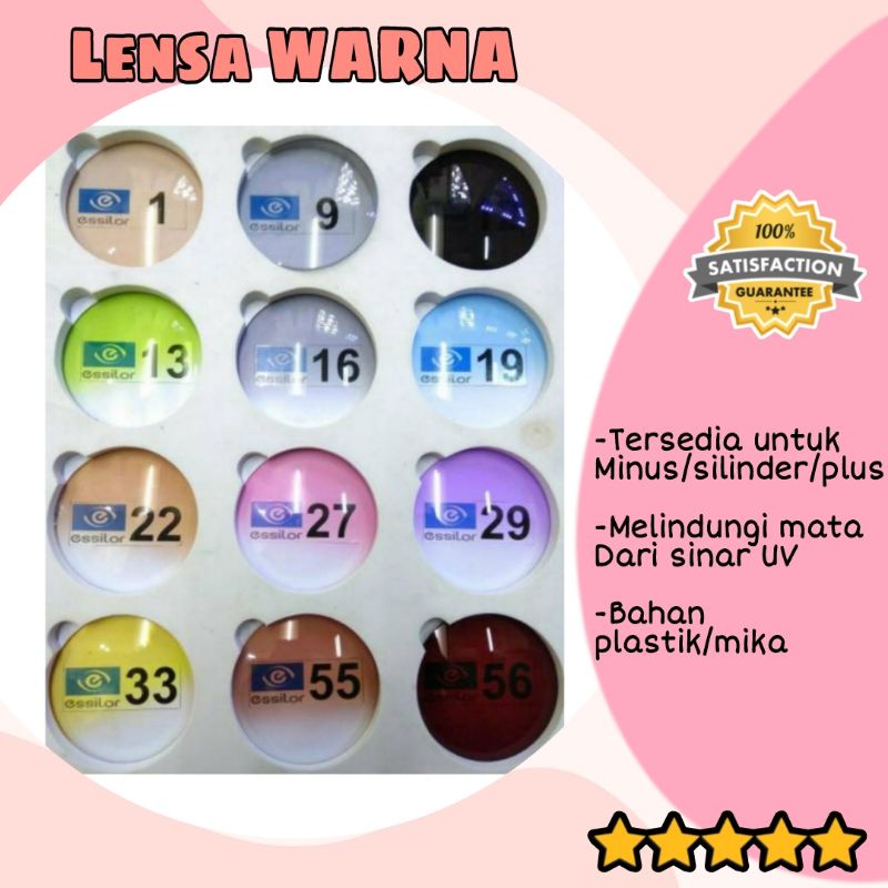 LENSA WARNA MIINUS, SILINDER, PLUS