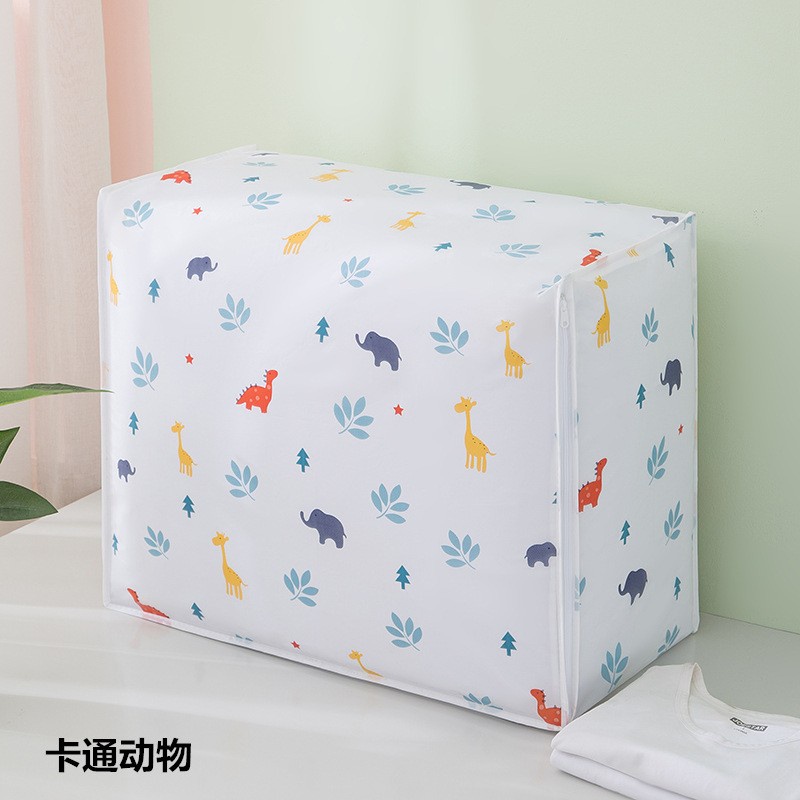 (UKURAN BESAR )Storage Bag Selimut Bed cover Tas Tempat Penyimpanan Pakaian Lipat Tahan Air Peva